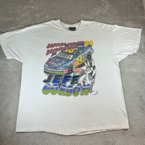 Vintage 2001 Chase Authentics Jeff Gordon Looney Tunes NASCAR T-Shirt Men's XL
